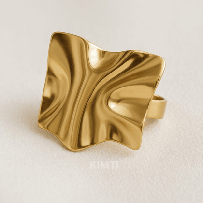 18k Gold Plated interlock Ring