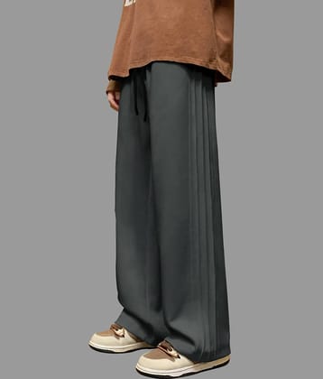 Eyebogler Regular Men's Korean Pant - Dark Grey ( Pack of 1 )