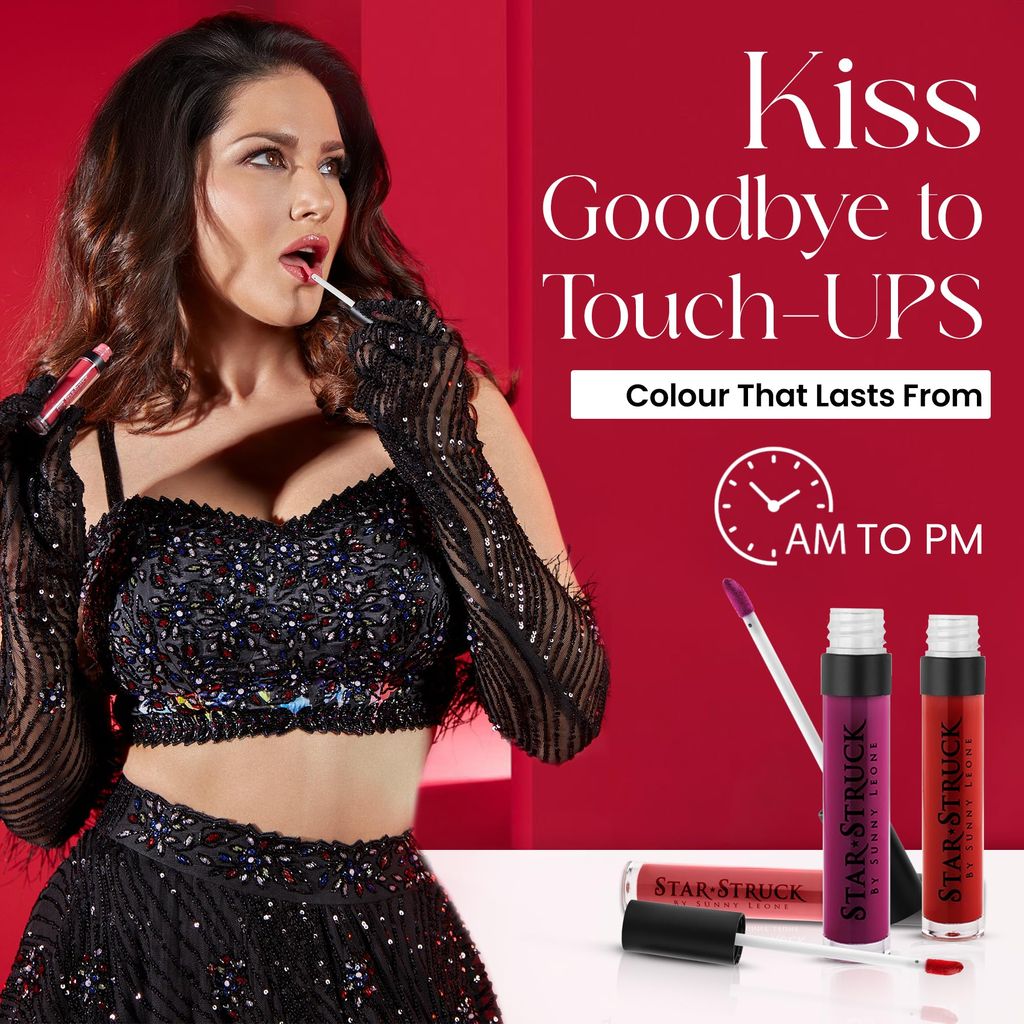 STARSTRUCK BY SUNNY LEONE Liquid Lip Gloss | Highly Pigmented, Clear Shine & Non-Sticky Formula