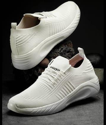 ASIAN STORM-12 White Men's Sports Running Shoes