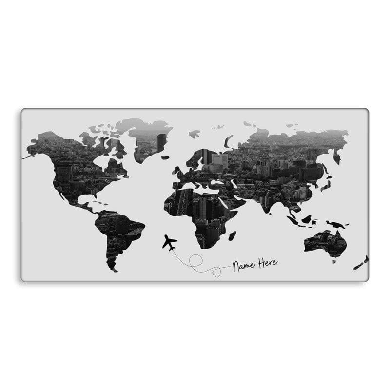 Wrapcart Custom Name Extra Large Tech Desk Mat & Gaming Mousepad 11x22 Inch