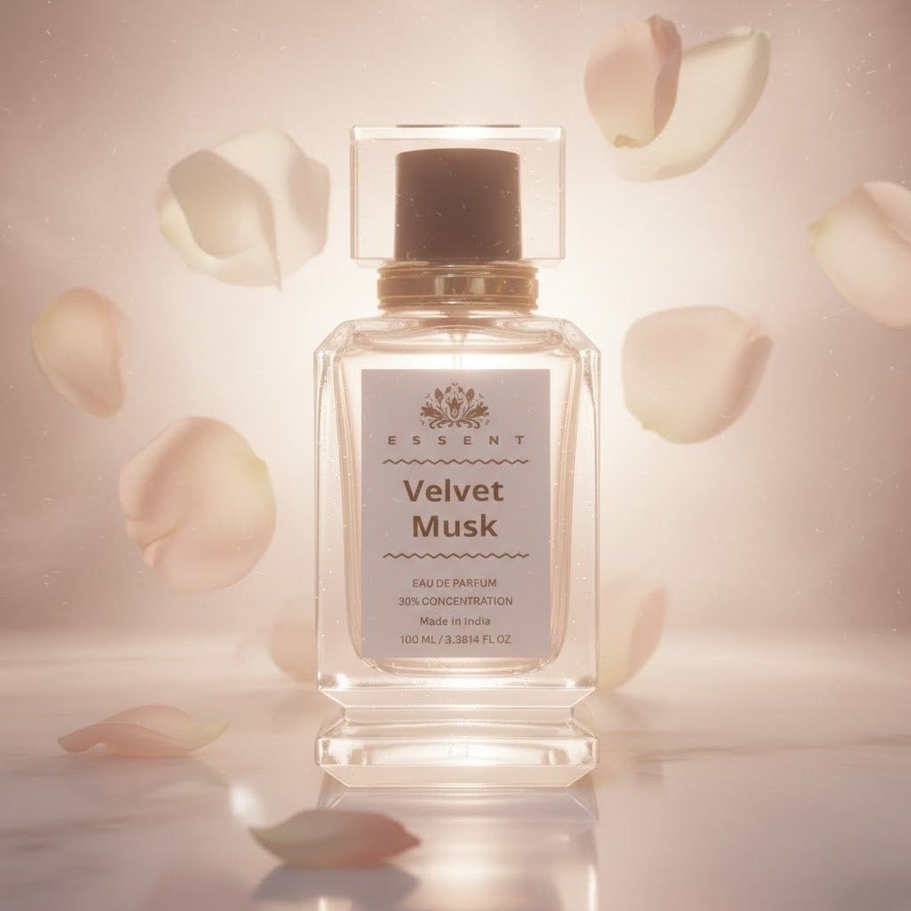 Essent Perfumes Velvet Musk Eau de Parfum (EDP) – Velvet Musk Sweet Powdery Long Lasting Perfume – Unisex Fragrance