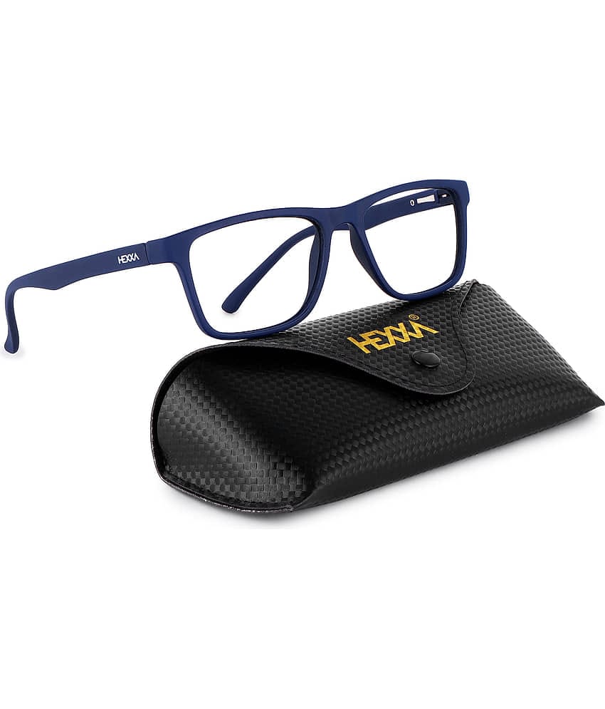 Hexxa Blue Full Rim Rectangular Computer Glasses ( Pack of 1 )