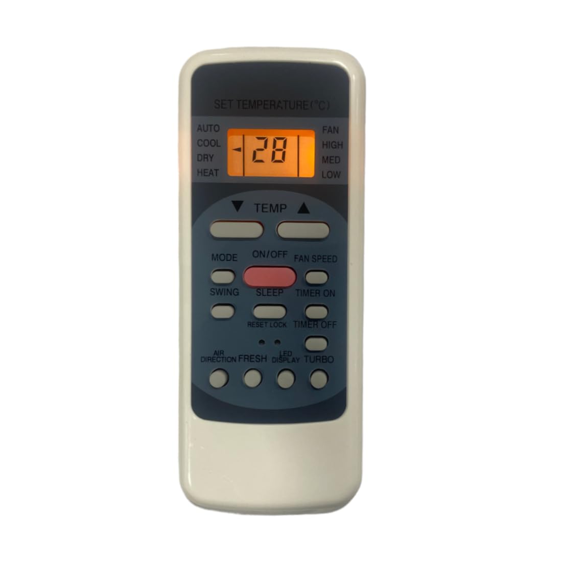Upix AC Remote No. 12 (with Backlight), Compatible/Replacement for Croma AC Remote Control