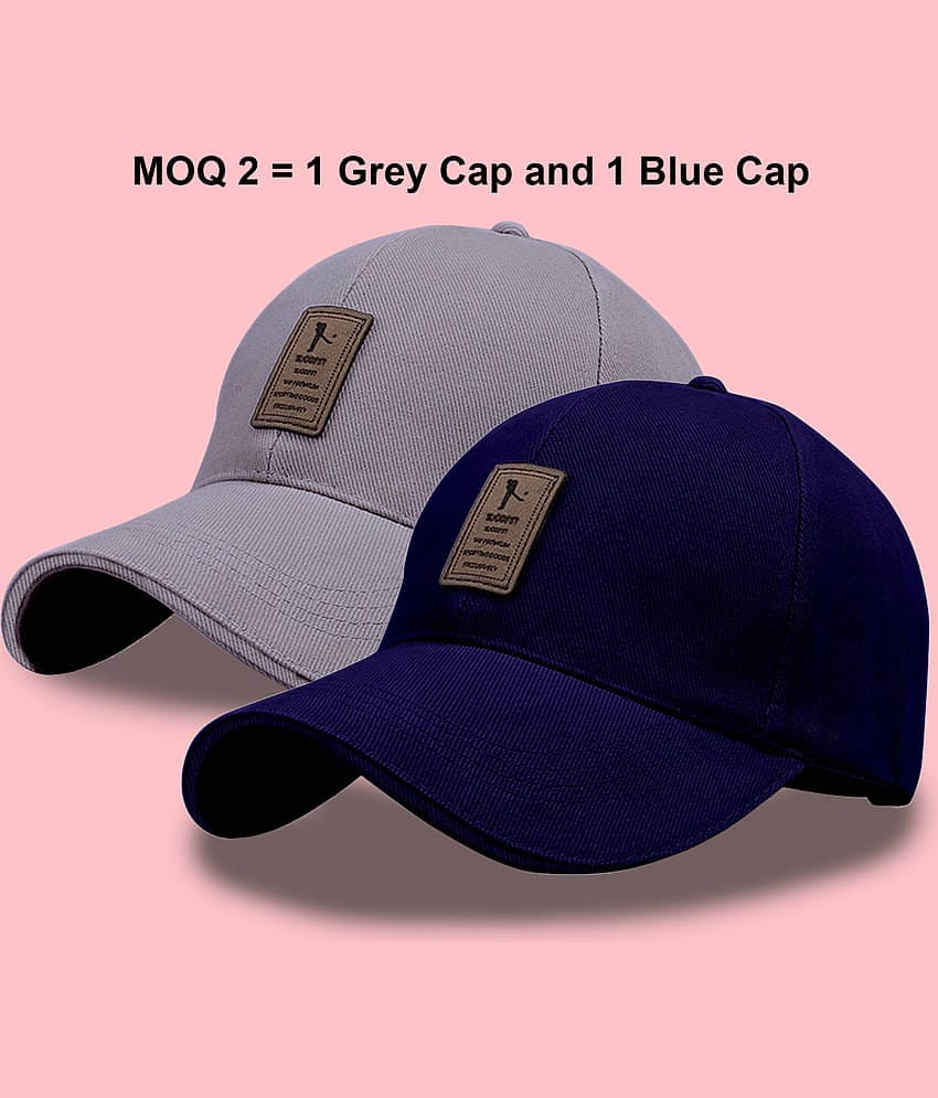 Alamos Pack of 1 cotton Men's Cap ( Grey )