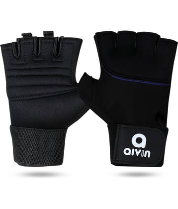 Aivin Gripper Unisex Polyester Gym Gloves For Beginners Fitness Training and Workout With Half-Finger Length