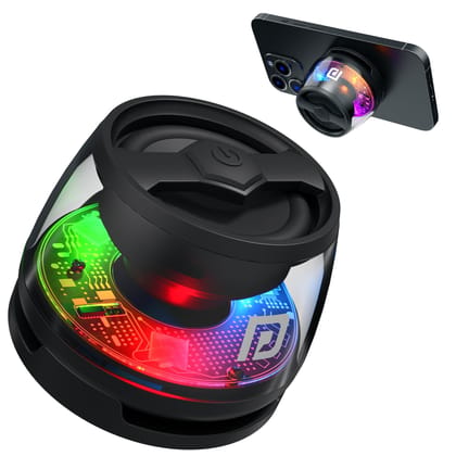 Portronics Nadya 6W HD Sound, RGB LED Lights, Magsafe Mobile Stand, Type C Charging Portronics Nadya 6W HD Sound, RGB LED Lights, Magsafe Mobile Stand, Type C Charging