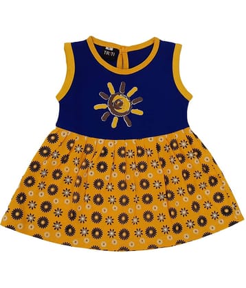 TRITI Pack of 1 Baby Girls 100% Cotton Frocks ( White )