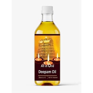 Snap Snop Deepam Oil 250 ml  Pure Sandalwood Fragrance poojaOil for Puja & Diya 250Ml.