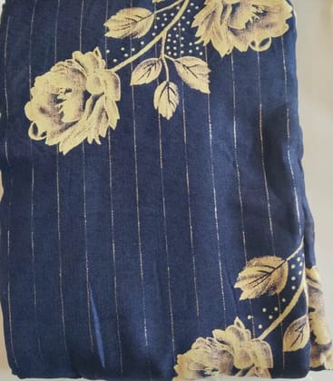 Blue Silk Saree with Blouse for women