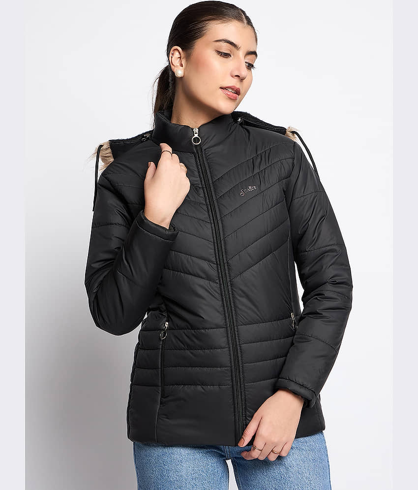 SCOLLER Women Quilted Jacket ( Black )