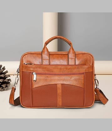 Raylan Tan Solid Messenger Bag