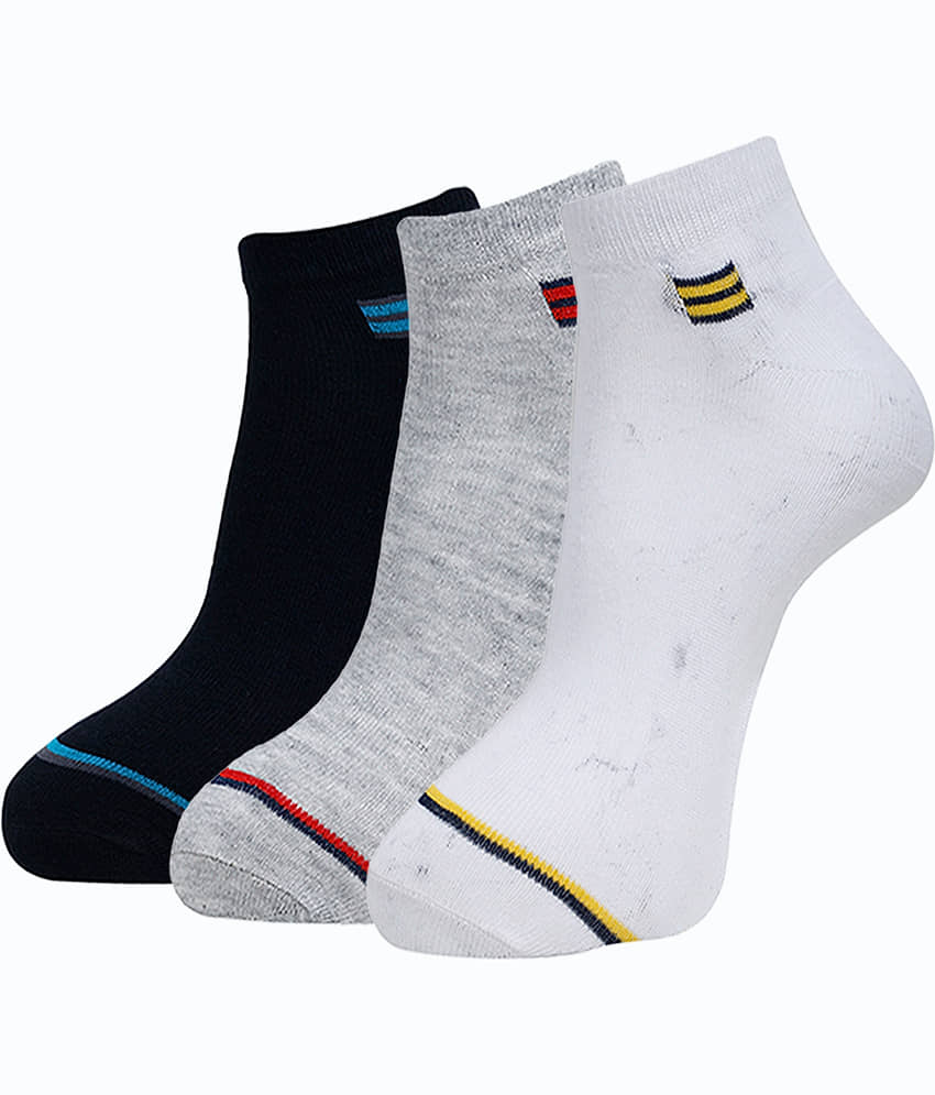Dollar Cotton Blend Men's Self Design Blue Ankle Length Socks ( Pack of 9 )