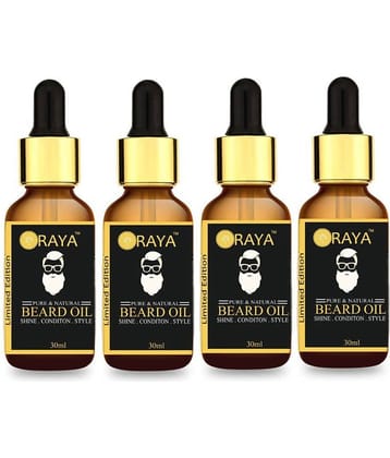 ORAYA Moustache Beard Oil For Growth 120 ml Pack of 4