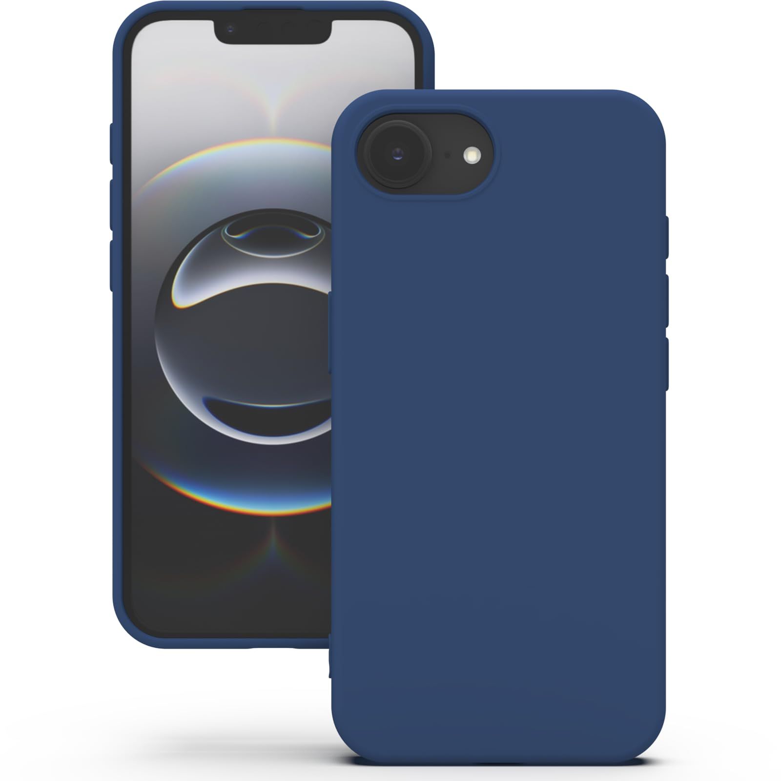 YATWIN Silicone Back Case for iPhone 16e, Soft-Touch Phone Back Cover for Apple iPhone 16e - Dark Blue YATWIN Silicone Back Case for iPhone 16e, Soft-Touch Phone Back Cover for Apple iPhone 16e - Dark Blue - Dark Blue / iPhone 16e