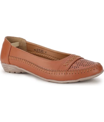 Bata Brown Women's Casual Ballerinas