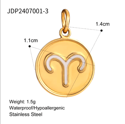 DIY Zodiac Alphabet Letter Birthday Charm/Pendant-Aries