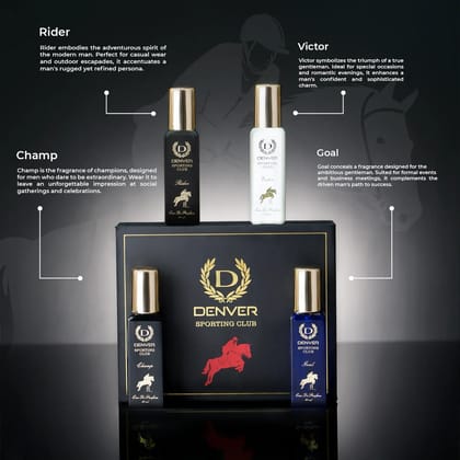 Sporting Club Luxury Gift Pack- For Men (80 ml, Pack of 4)