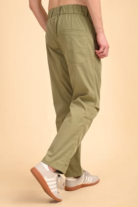 ILYZLY Green Elastic Formal Pant-30