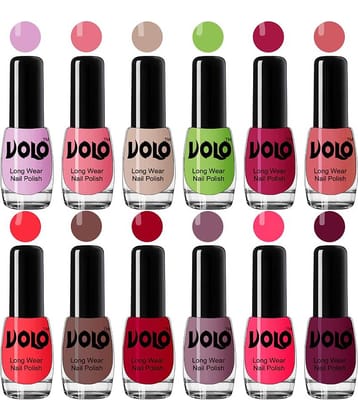 VOLO True Wear High Gloss Impresso Nail Polish Sets of 12  Multi Glossy 60 mL