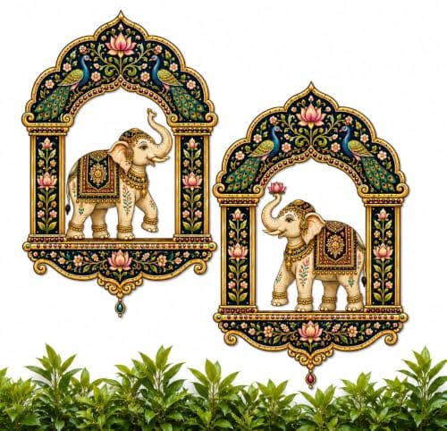 Wall Hanging Decor for Living Room,Jharokha Wall Decor Items for Living Room, Home Decoration Items for Home, Set