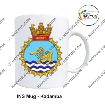 ArmyNavyAir INS Kadamba Ceramic Mug (350ml) | Premium Defence Insignia | Gift & Daily Use