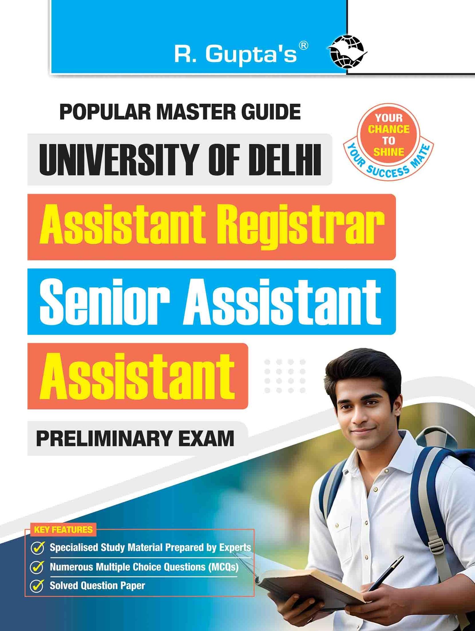 University of Delhi: Assistant Registrar/Senior Assistant/Assistant (Preliminary) Recruitment Exam Guide [Paperback] [Mar 07, 2025] RPH Editorial Board
