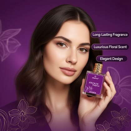 New ORCHID PETAL Perfume | Fresh, Earthy, Woody and Sweet Floral EDP Spray | Strong & Long Lasting Fragrance | Perfect Gifts to Loves | 50 mL