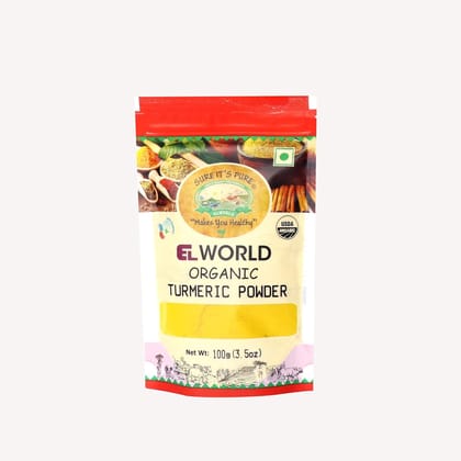 Elworld Agro & Organic Food Products Turmeric Powder 100g