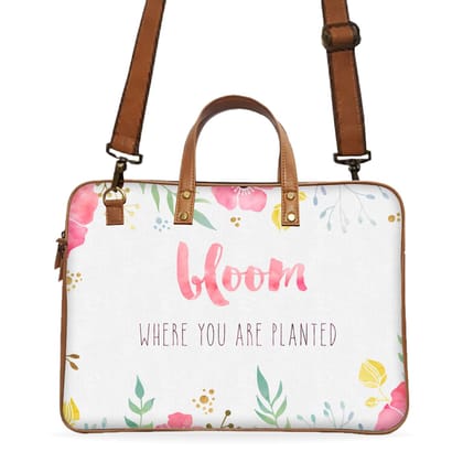 Bloom Where You Are Planted Deluxe Laptop Bag Bloom Where You Are Planted Deluxe Laptop Bag - Default Title