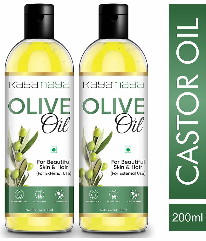 Kayamaya 100% Pure Olive Oil for Skin & Hair Oil 100 mL Pack of 2