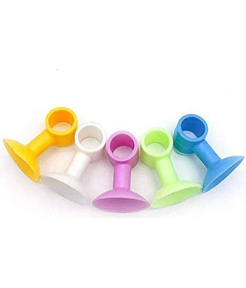 Door Stopper Mini Anti-Collision Silicone Door Handle Crash Pad Bumper Guard Rubber Stopper Wall Mute Crash Pad Silencer Pack of 5 Multi-Colour