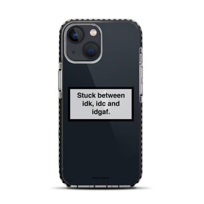Quirky I don’t care quote iPhone 13 Mini Stride Phone Case-Stride