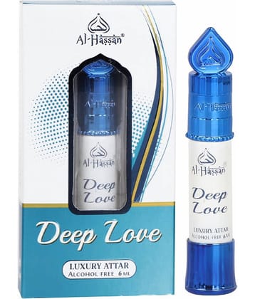 Al - Hassan Deep Love Attar For Women Alcohol-free ittar Roll on 6 ml (Pack of 1)