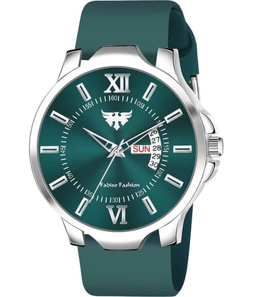 Fadiso Fashion Green Silicon Analog Men's Watch