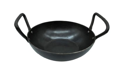 Trilonium BushCraft Series Wrought Iron Kadhai (2 litres | 22 cm) - Induction Compatible