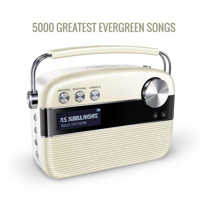 Saregama Carvaan Tamil - Portable Music Player with 5000 Preloaded Songs, FM/BT/AUX