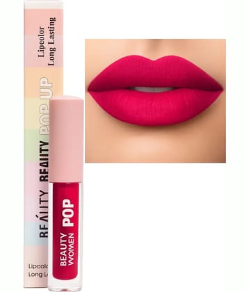 Beauty Women Pink Matte Long Lasting Liquid Lipstick ( Pack of 1 )