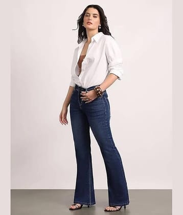 Gazal Fashions Women's Bootcut Mid-Rise Jeans ( Blue )