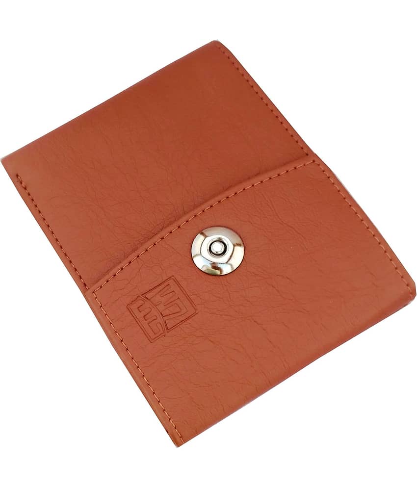 WENZEST Leather Tan Formal Short Wallet