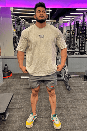 Signature Oversized T-shirt (Grey Melange)-S