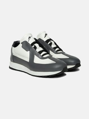 ZOL III - GREY - Grey Mid-Top Leather Sneakers-10