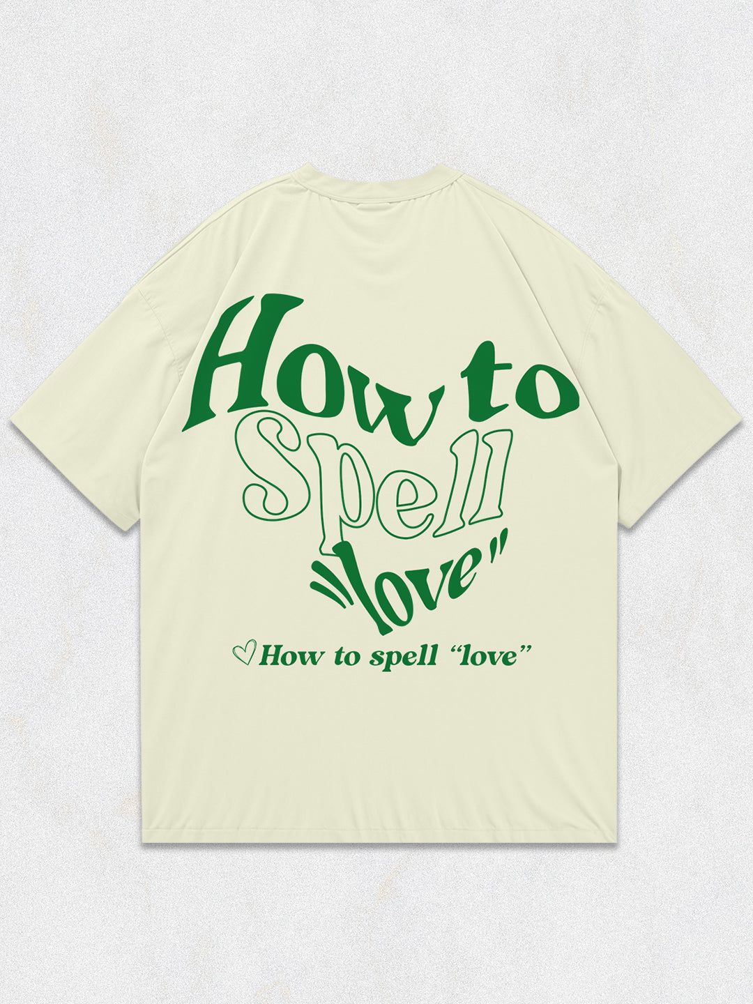 Love Deeply Oversized T-Shirt-Half White / M