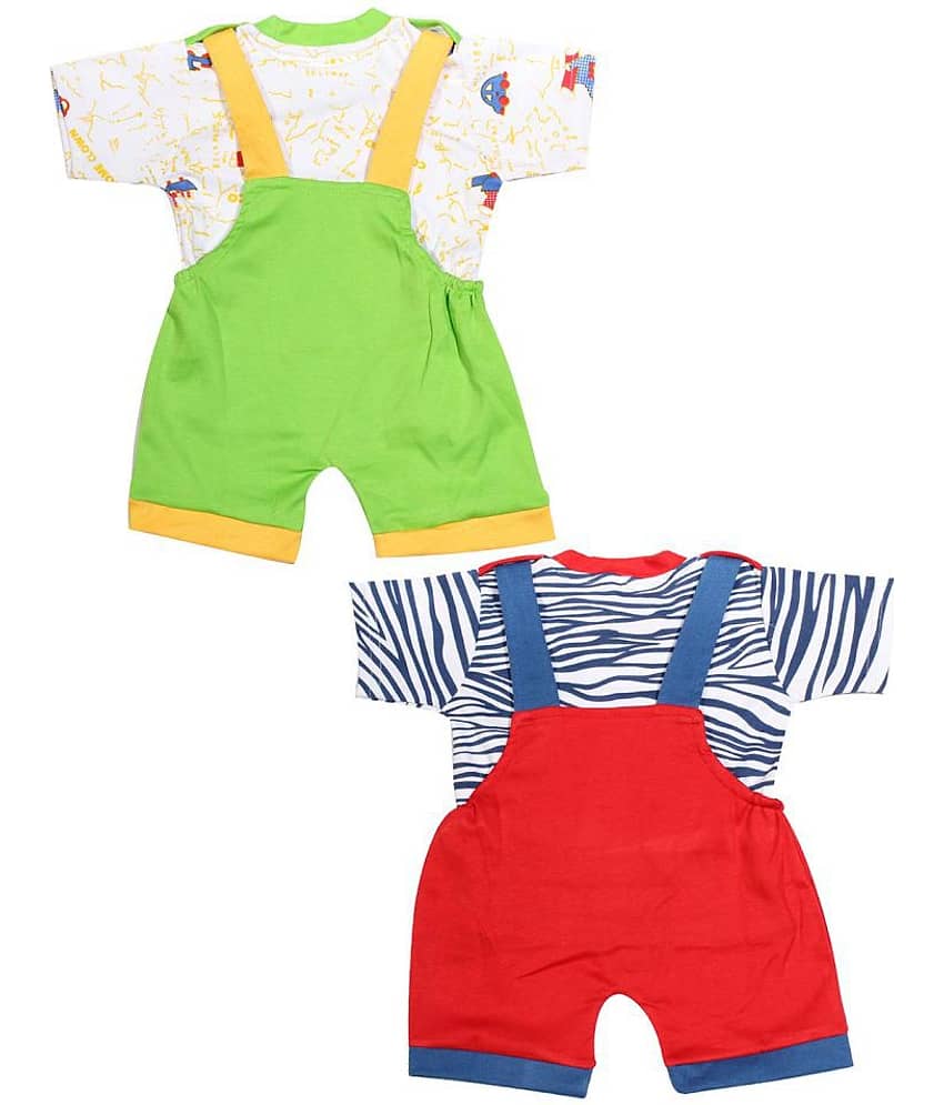Babeezworld Pack of 2 Baby Boys 100% Cotton ( Multicolor )