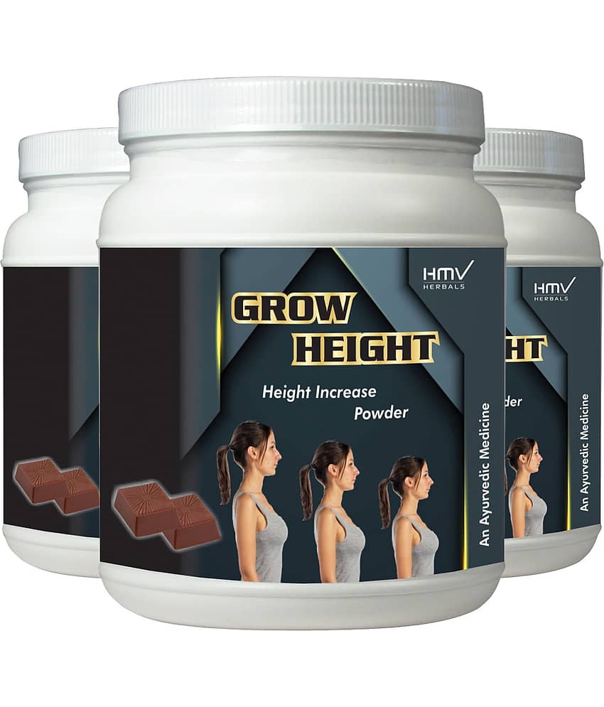 Hmv Herbals Grow Height Herbal Height Growth Choco Powder 300 Gm Pack of 3