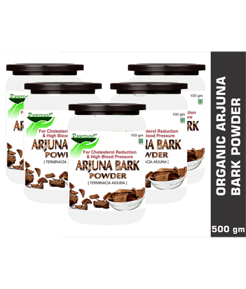 rawmest Arjuna Bark Powder  500 gm Vitamins Powder Pack of 5