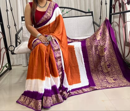 Zari Border Modal Silk Style 13-Zari Border