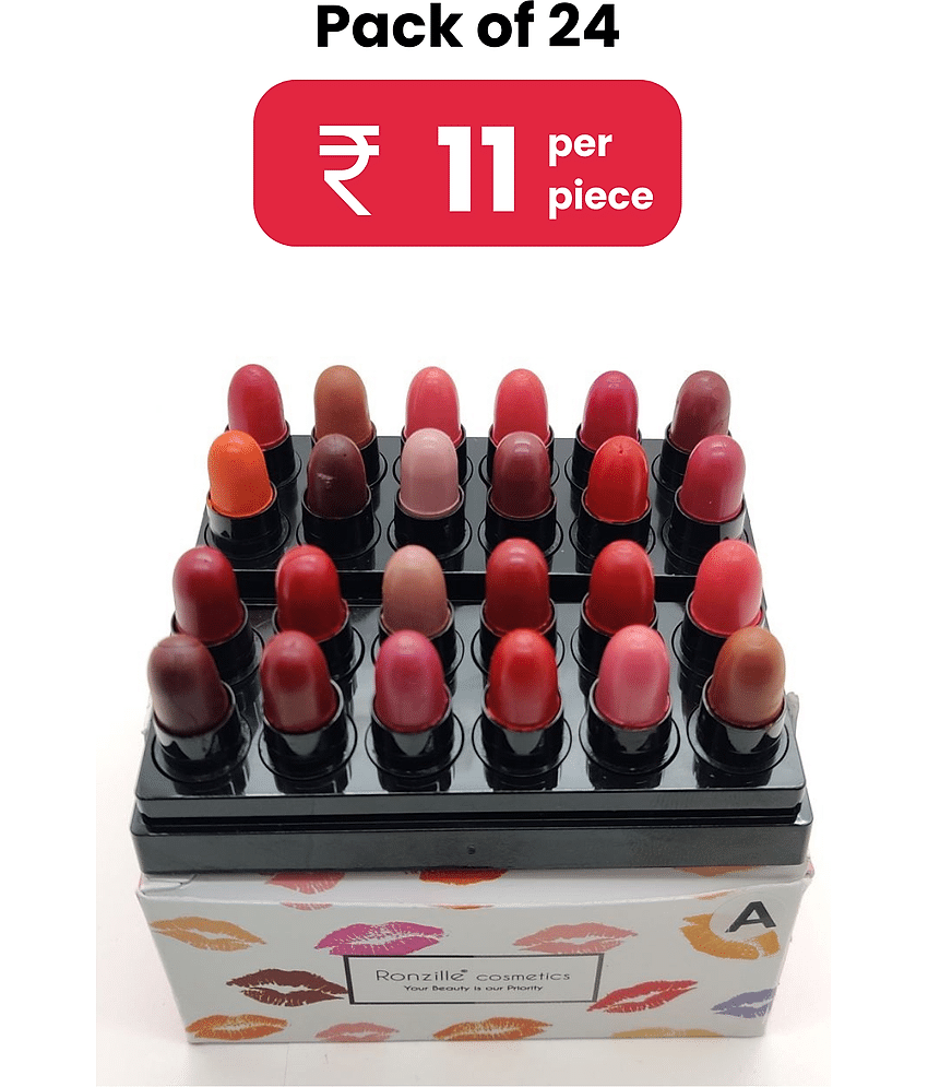 Ronzille Bullet lipstick Set of 24 Mini lipstick (A, B)
