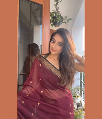 fab woven Art Silk Woven Design Kanjeevaram Sarees With Unstitched Blouse Piece ( Maroon )