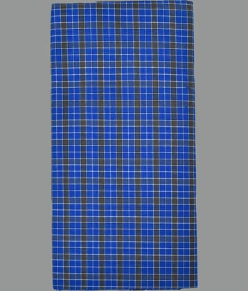 Shyam Handloom Cotton Men's Lungi Blue ( Pack of 1 )